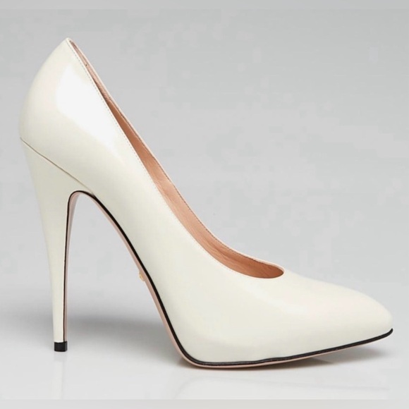 Gucci Elaisa white High Heel pumps sz. 36 - Picture 4 of 9